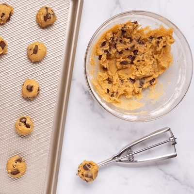 Cookie dough being mixed-1