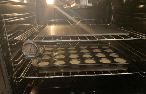 brazi bread in oven