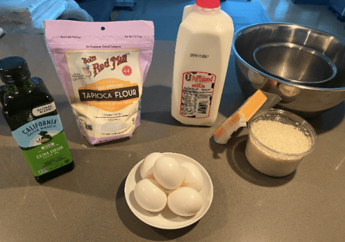 ingredients for brazi bread