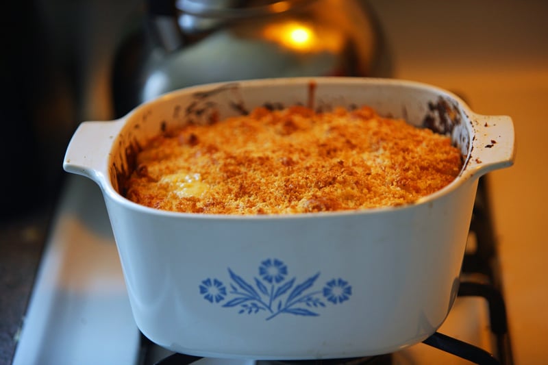 mac and cheese with a golden crust