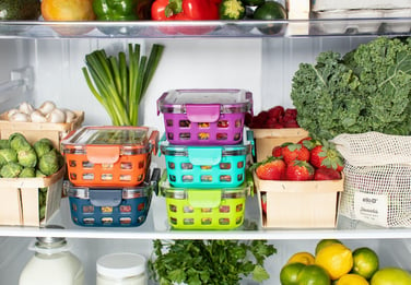 storage containers in fridge-1