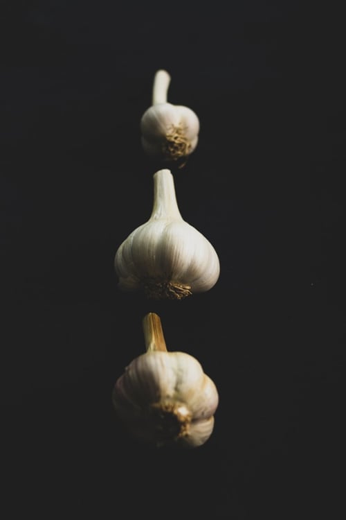 three garlic cloves-1